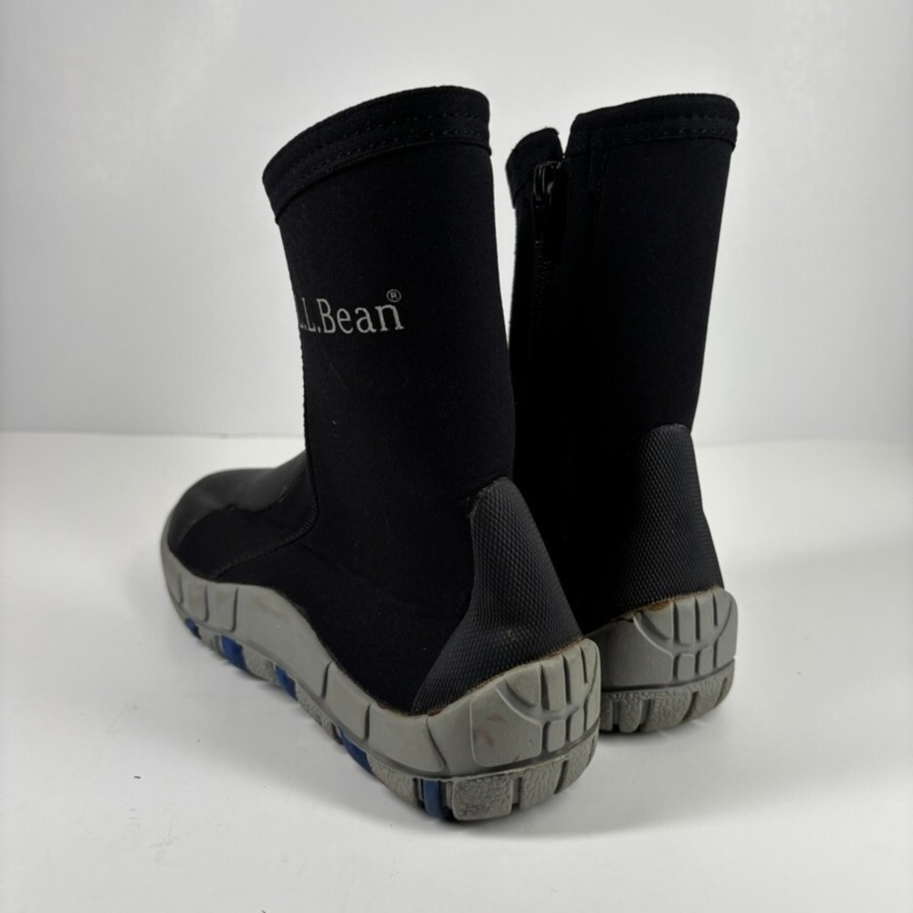 L.L.Bean Vortex Men's US 7 Black Neoprene Wetsuit Side-Zip Waterproof Water Boot - Picture 11 of 16